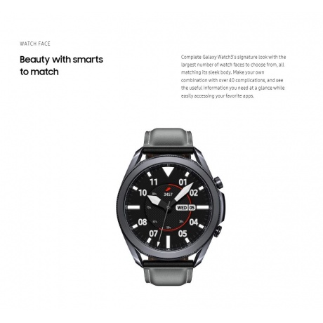 Умные часы Samsung Galaxy Watch 3 Black SM-R840NZKAMEA - фото 9