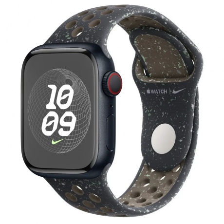 Смарт-часы Apple Watch Series 9 A2978 41мм темная ночь Nike Sport Band  (MR9L3LL/A/MUUN3AM/A) - фото 2