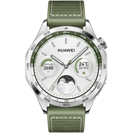 Смарт-часы Huawei Watch GT 4 Phoinix-B19W 46мм 1.43&quot; зеленый/серебристый (55020BGY) - фото 2