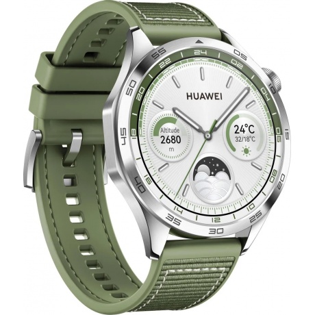 Смарт-часы Huawei Watch GT 4 Phoinix-B19W 46мм 1.43&quot; зеленый/серебристый (55020BGY) - фото 6