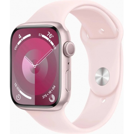 Смарт-часы Apple Watch Series 9 A2980 45мм светло-розовый/розовый (MR9H3ZP/A) - фото 1