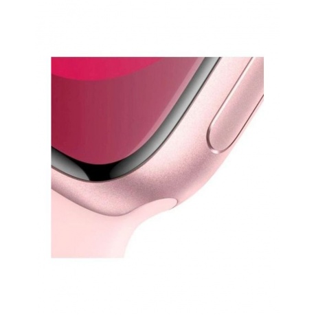 Смарт-часы Apple Watch Series 9 A2980 45мм светло-розовый/розовый (MR9H3ZP/A) - фото 4