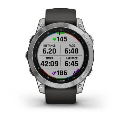 Смарт-часы Garmin Fenix 7 серебристый 47мм - фото 8