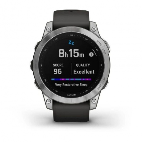 Смарт-часы Garmin Fenix 7 серебристый 47мм - фото 9