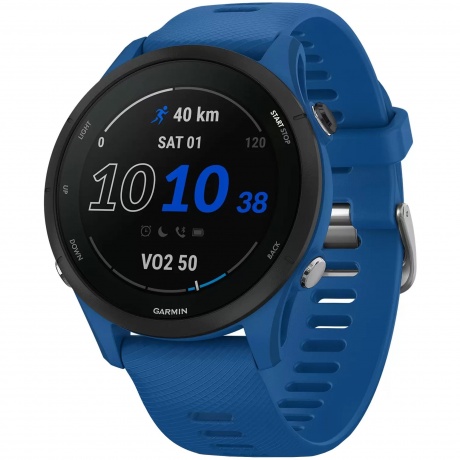 Смарт-часы Garmin Forerunner 255 с синим ремешком 45,6мм - фото 1