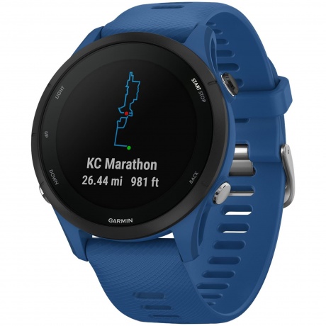 Смарт-часы Garmin Forerunner 255 с синим ремешком 45,6мм - фото 2