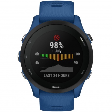 Смарт-часы Garmin Forerunner 255 с синим ремешком 45,6мм - фото 3