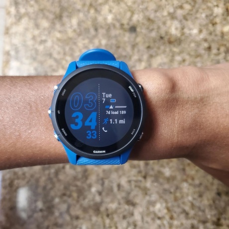 Смарт-часы Garmin Forerunner 255 с синим ремешком 45,6мм - фото 9