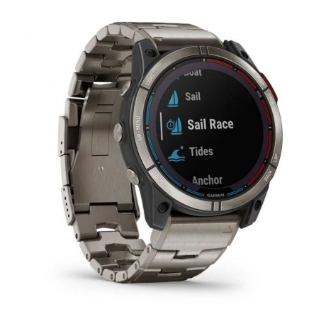 Смарт-часы Garmin Quatix 7x Sapphire Solar титановый 51мм - фото 4
