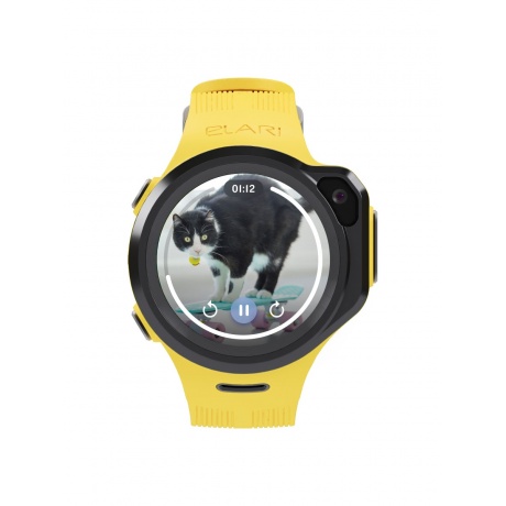 Детские умные часы Elari 4G Lite Yellow - фото 2