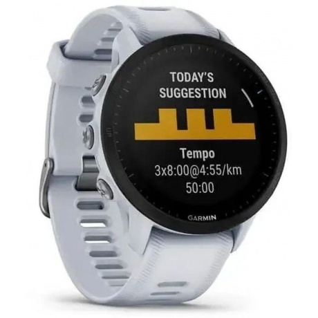 Умные часы Garmin Forerunner 955 (010-02638-31) Whitestone - фото 2