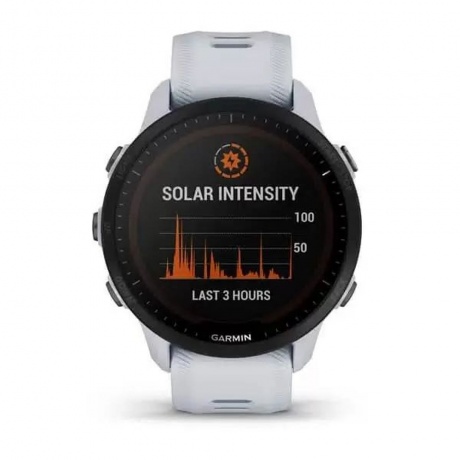 Умные часы Garmin Forerunner 955 (010-02638-21) Solar Whitestone - фото 2