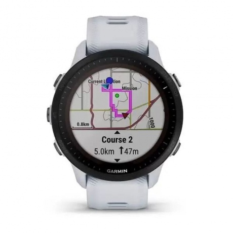 Умные часы Garmin Forerunner 955 (010-02638-21) Solar Whitestone - фото 6