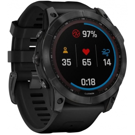 Умные часы Garmin Fenix 7X (010-02541-10) Sapphire Solar/Carbon Gray - фото 2