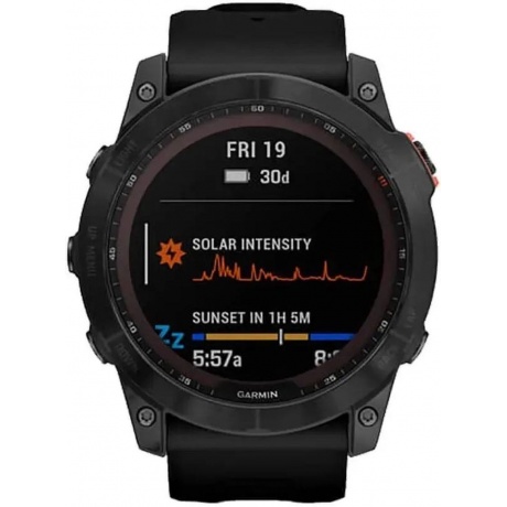 Умные часы Garmin Fenix 7X (010-02541-10) Sapphire Solar/Carbon Gray - фото 11