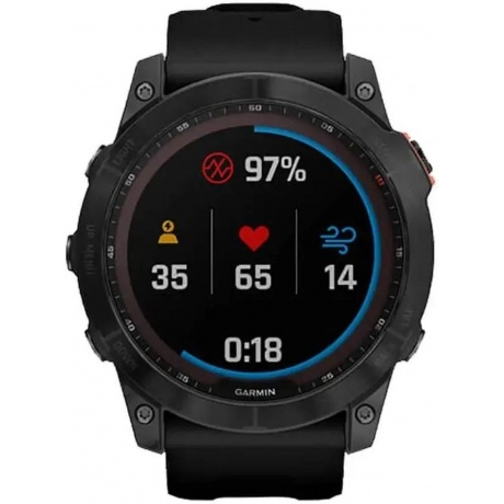 Умные часы Garmin Fenix 7X (010-02541-10) Sapphire Solar/Carbon Gray - фото 7