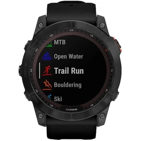 Умные часы Garmin Fenix 7X (010-02541-10) Sapphire Solar/Carbon Gray - фото 10