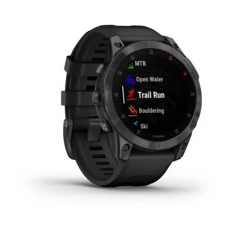 Умные часы Garmin Epix Gen 2 (010-02582-11) Black/Carbone Gray - фото 2