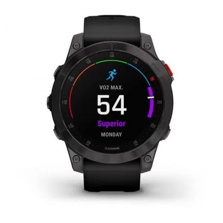 Умные часы Garmin Epix Gen 2 (010-02582-11) Black/Carbone Gray - фото 6