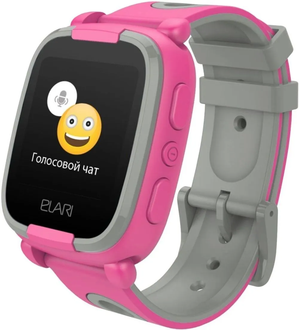 Детские умные часы Elari KidPhone 2 фиолетовый/серый - фото 1