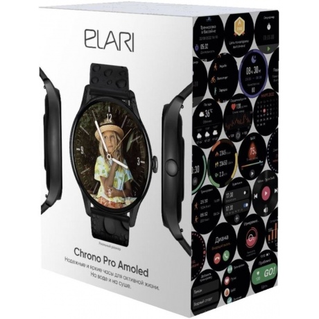 Умные часы Elari Chrono Pro Black - фото 2