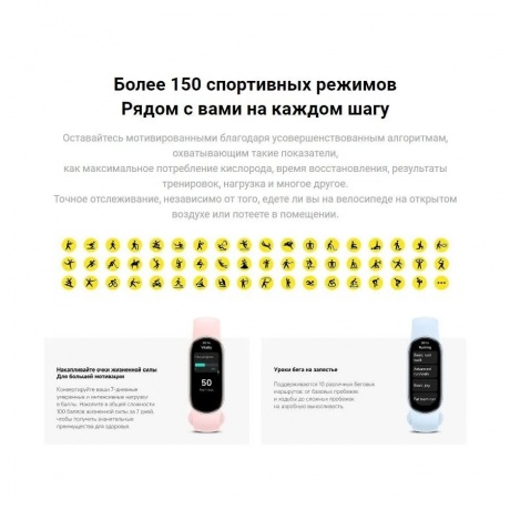 Умные часы Xiaomi Smart Band 9 (BHR8340GL) Glacier Silver - фото 20