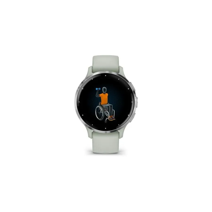 Умные часы Garmin Venu 3s серо-зеленый 41мм - фото 6