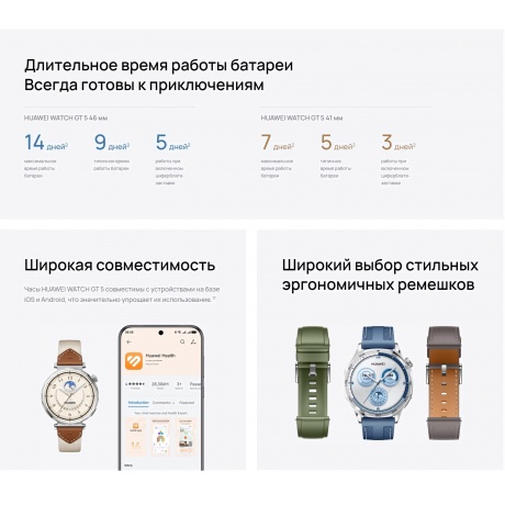 Умные часы Huawei Watch GT 5 (55020DHB) Blue - фото 7