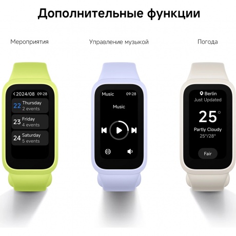 Умные часы Xiaomi Smart Band 9 Active Black BHR9444GL - фото 15