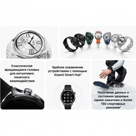 Умные часы Xiaomi Watch S4 (BHR9199GL) Rainbow - фото 15