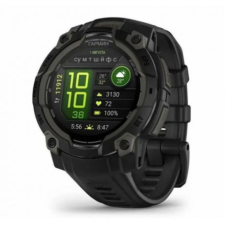 Умные часы Garmin Instinct 3 45mm (010-02936-00) Black - фото 1