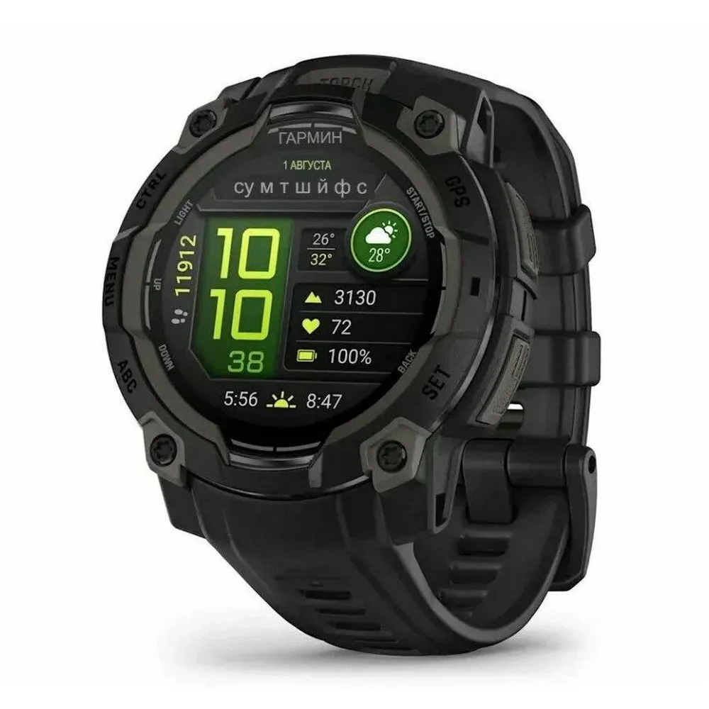 Умные часы Garmin Instinct 3 45mm (010-02936-00) Black - фото 1