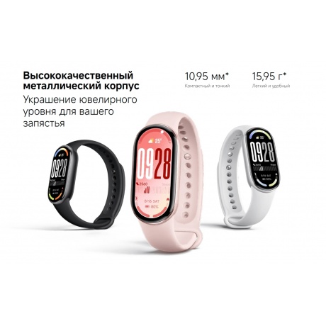 Умные часы Xiaomi Smart Band 10 (BHR9999GL) Mystic Rose - фото 10