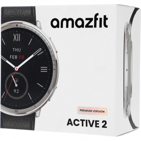Умные часы Amazfit Active 2R (A2437) Premium 43.9мм черный/серебристый - фото 4
