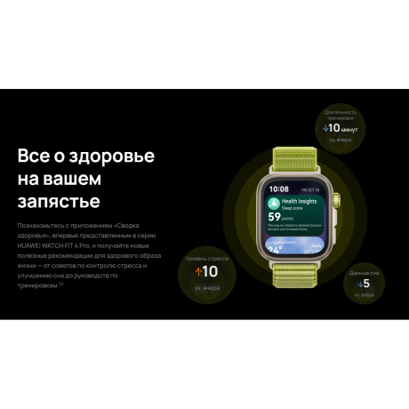 Watch FIT 4 Pro Green Nylon - фото 17