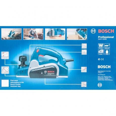Рубанок электрический Bosch GHO 6500 0601596000 - фото 6