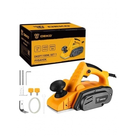 Рубанок DEKO DKEP1100W SET1, 1100Вт, 82 мм - фото 1