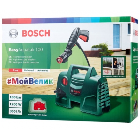 Мойка высокого давления Bosch EasyAquatak 100 (06008A7E01) - фото 4