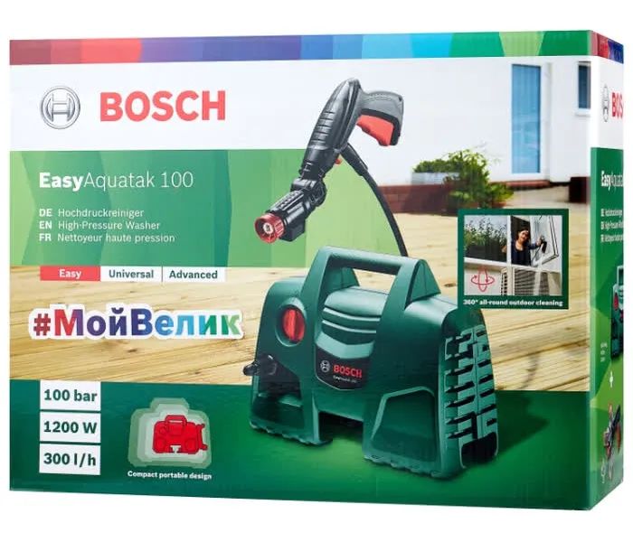 Мойка высокого давления Bosch EasyAquatak 100 (06008A7E01) - фото 4