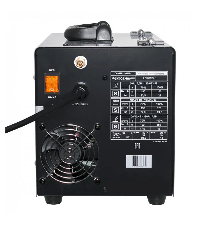 Сварочный аппарат инверторный Ресанта п/а САИПА-190МФ - фото 4