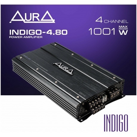 Усилитель AURA INDIGO-4.80 4-х канальный - фото 7