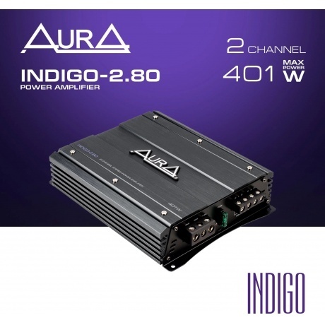 Усилитель AURA INDIGO-2.80 2-х канальный - фото 7
