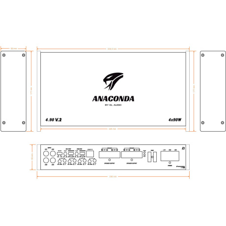 Автомобильный усилитель DL Audio Anaconda 4.90 V.2 - фото 7