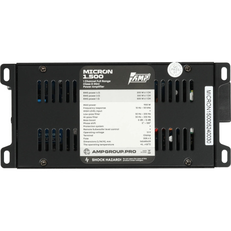 Усилитель AMP MICRON 1.500 - фото 5