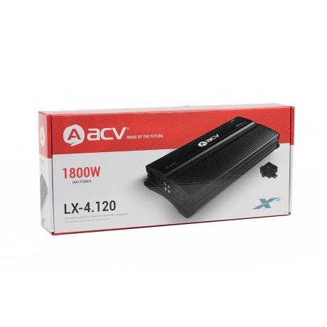 Усилитель ACV LX-4.120 4*120Вт/4-3-2 канал/4-2 Ом/High-pass/Low-pass - фото 6