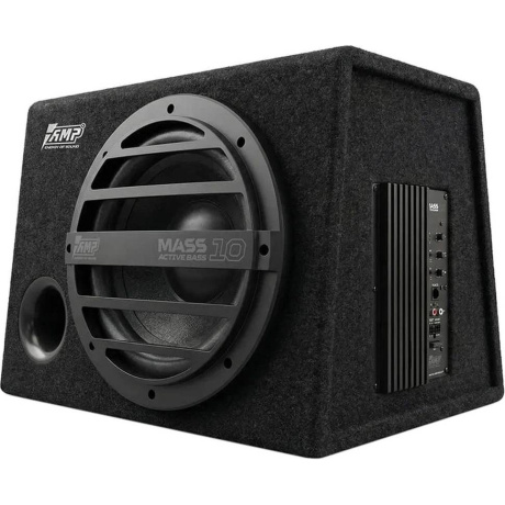 Активный корпусной автомобильный сабвуфер AMP MASS ACTIVE BASS 10