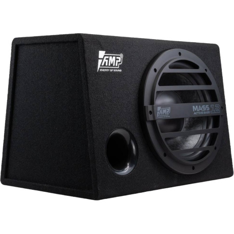 Активный корпусной автомобильный сабвуфер AMP MASS ACTIVE BASS 12