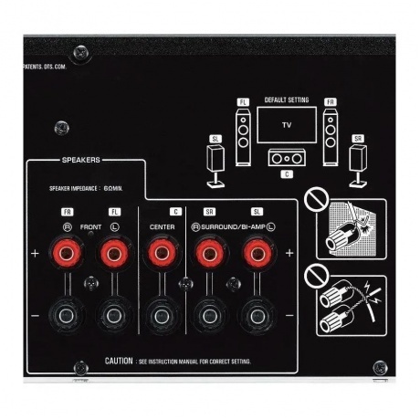 Ресивер AV Yamaha RX-V385 5.1 черный - фото 7