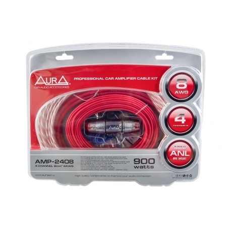 Комплект проводов AurA AMP-2408 4-х канальный - фото 2