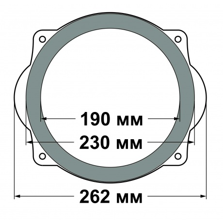 Кольцо переходное Вега Toyota Camry 70, 20 см (Ф26.20-1) - фото 2